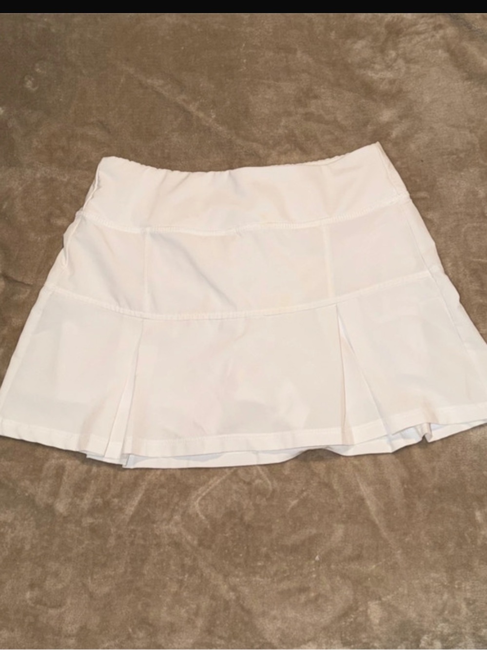 White Women's Pleated Tennis Skirt